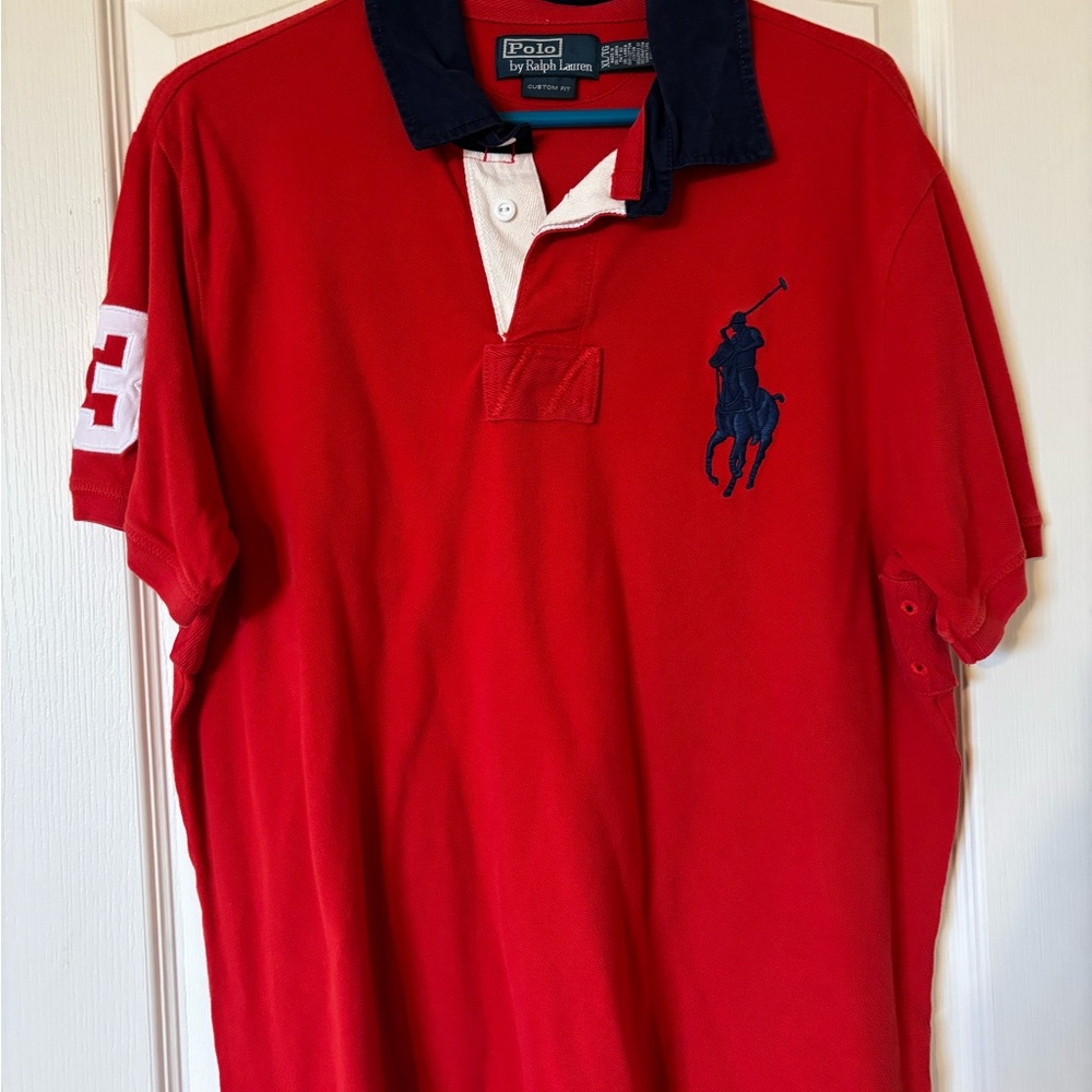 Polo by Ralph Lauren Red Men's Shirt with Big Pony